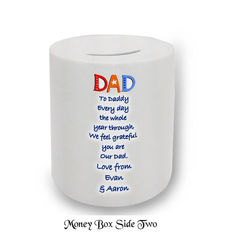 Fathers Day Customised Money Box Gift - Best Dad in the World