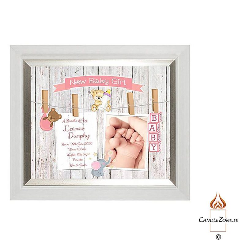 Customised New Baby Mug Gift - Girl Toys & Pegs