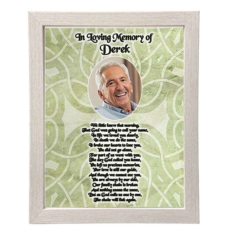 Wedding Remembrance Frame - Celtic Background & Photo