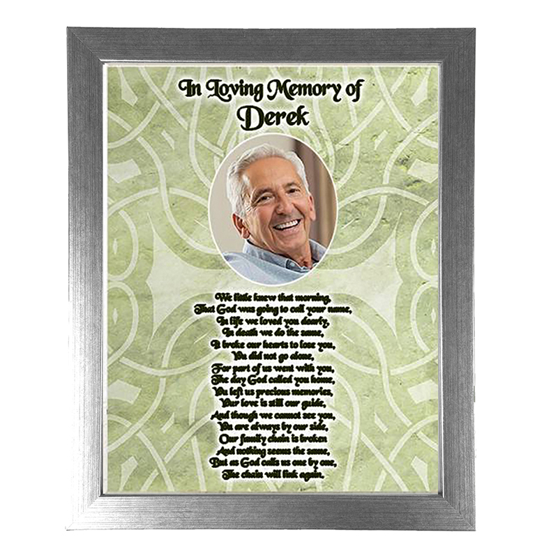 Wedding Remembrance Frame - Celtic Background & Photo