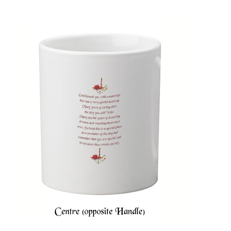 Customised Wedding Anniversary Mug Gift - Any Anniversary Ribbons