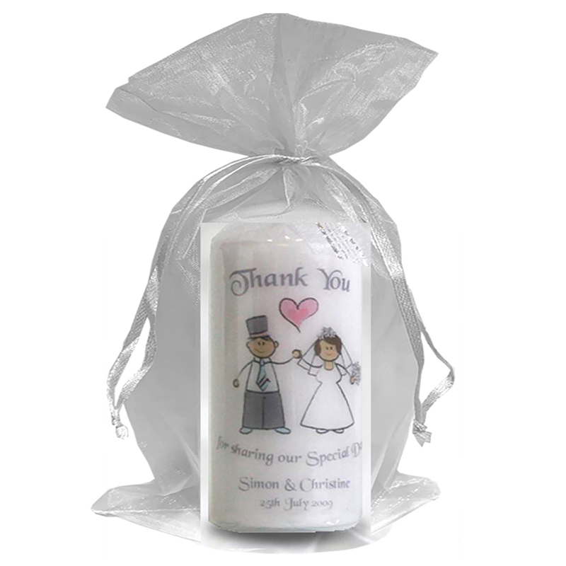 Customised Thank you Wedding Favour - Happy Ever After Silver