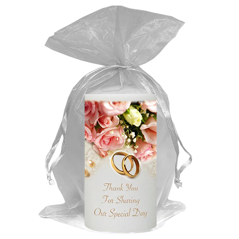 Customised Thank you Wedding Favour - Pearl