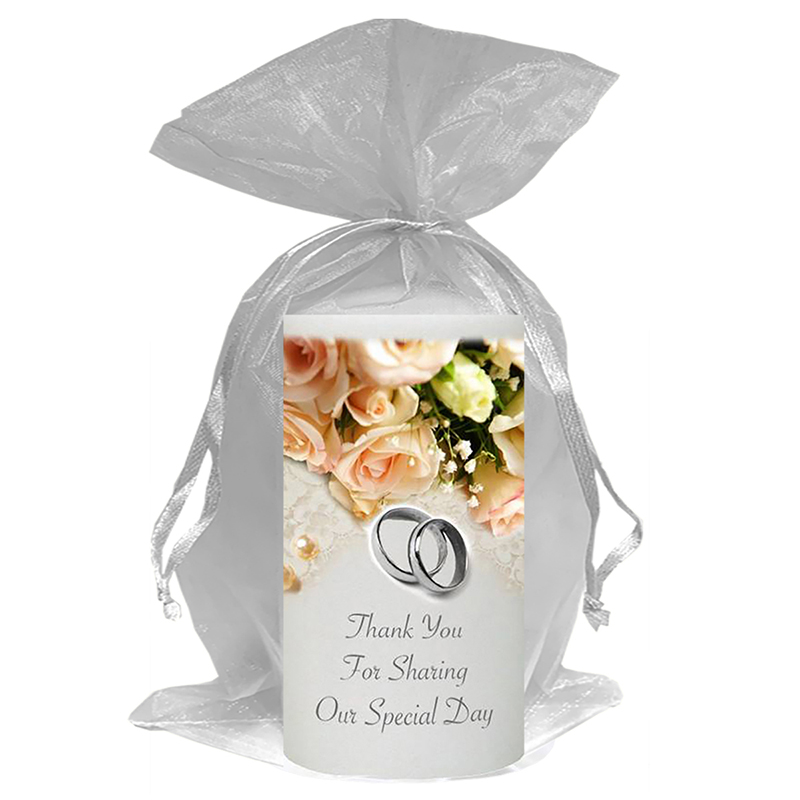 Customised Thank you Wedding Favour - Pearl