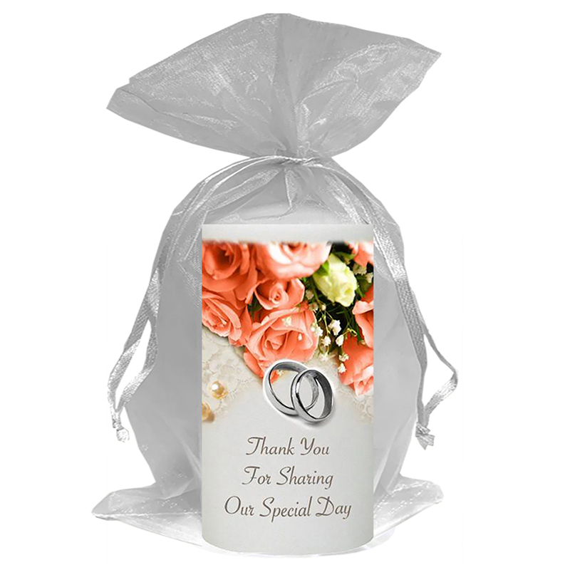 Customised Thank you Wedding Favour - Pearl