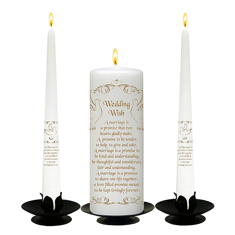 Customised Wedding Candles - Wedding Wish