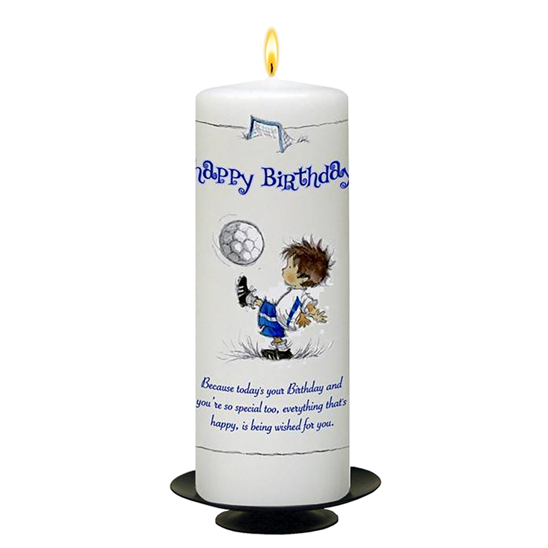Customised Birthday Candle - Football Boy