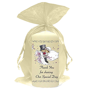 Customised Thank you Wedding Favour - Happy Ever After Gold