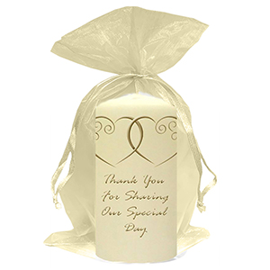Customised Thank you Wedding Favour - Blind Love Silver