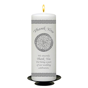 Customised Wedding Thank you Candle Gift - Doves - Bridesmaid