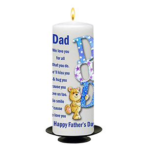 Customised Fathers Day Gift Candle - Fun with Photo