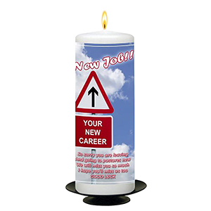 Customised Exam Good Luck Candle Gift - Bouquet & Cat