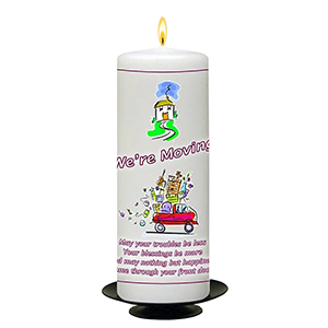 Customised Exam Good Luck Candle Gift - Bouquet & Cat