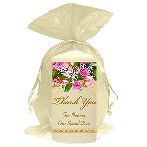 Customised Thank you Wedding Favour - Blind Love Silver