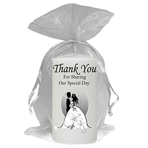Customised Thank you Wedding Favour - Blind Love Silver