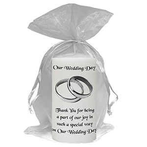 Customised Thank you Wedding Favour - Blind Love Silver