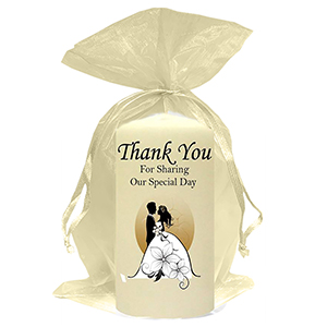 Customised Thank you Wedding Favour - Blind Love Silver