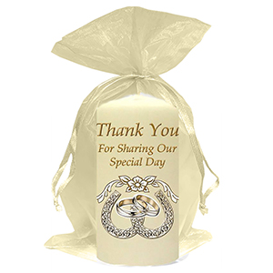Customised Thank you Wedding Favour - Blind Love Silver