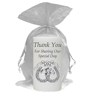 Customised Thank you Wedding Favour - Blind Love Silver