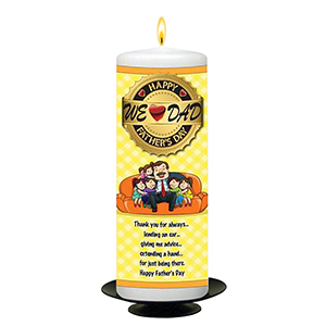 Customised Fathers Day Gift Candle - Fun with Photo