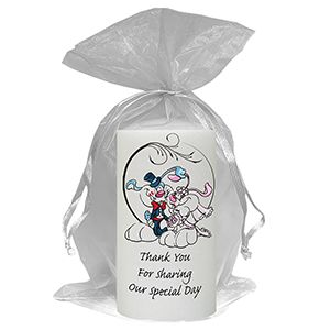 Customised Thank you Wedding Favour - Blind Love Silver