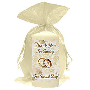 Customised Thank you Wedding Favour - Blind Love Silver