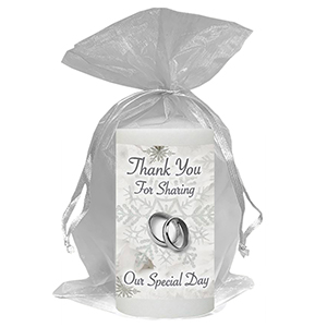 Customised Thank you Wedding Favour - Blind Love Silver