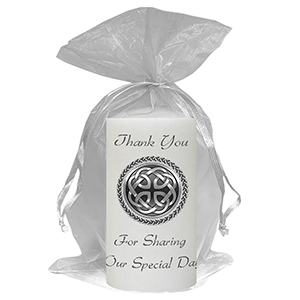Customised Thank you Wedding Favour - Blind Love Silver