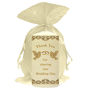 Customised Thank you Wedding Favour - Blind Love Silver