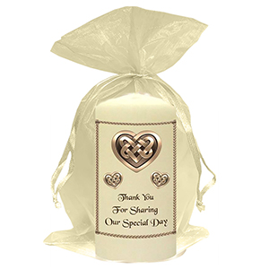 Customised Thank you Wedding Favour - Blind Love Silver