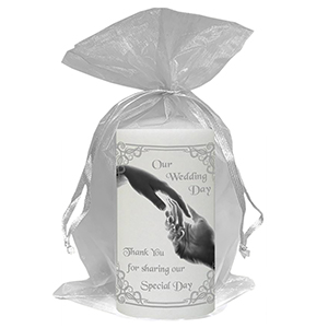 Customised Thank you Wedding Favour - Blind Love Silver