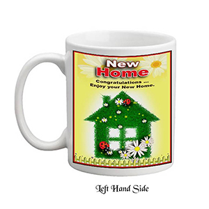 Customised Mug Gift - New Home Ladybugsand Daisies Customised Mug