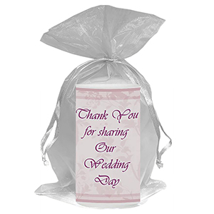 Customised Thank you Wedding Favour - Blind Love Silver