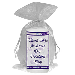 Customised Thank you Wedding Favour - Blind Love Silver
