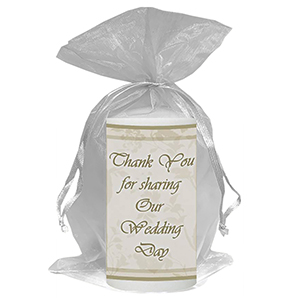Customised Thank you Wedding Favour - Blind Love Silver
