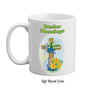 Customised Easter Mug Gift - Church in Meadow