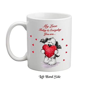 Customised Valentines Candle Gift - Teddy Heart with Photo