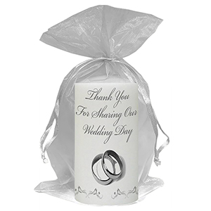 Customised Thank you Wedding Favour - Blind Love Silver