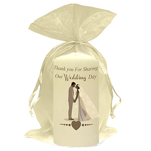 Customised Thank you Wedding Favour - Blind Love Silver