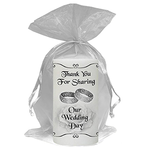 Customised Thank you Wedding Favour - Blind Love Silver