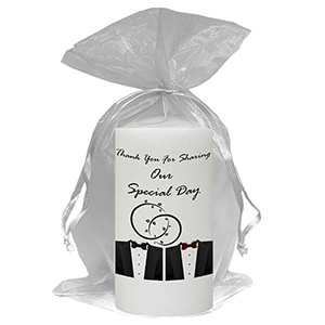 Customised Thank you Wedding Favour - Blind Love Silver