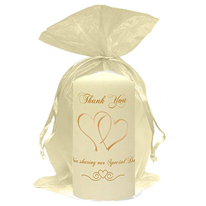 Customised Thank you Wedding Favour - Blind Love Silver