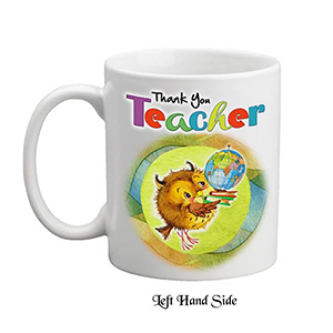 Customised Thank You Teacher Candle Gift - Greatest Teacher with Photo Green