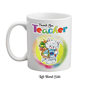 Customised Thank You Teacher Candle Gift - Greatest Teacher with Photo Green