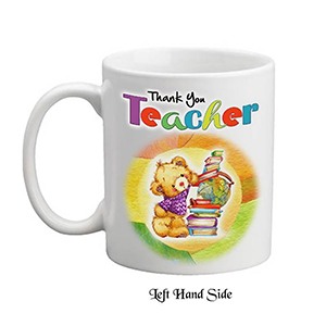 Customised Thank You Teacher Candle Gift - Greatest Teacher with Photo Green