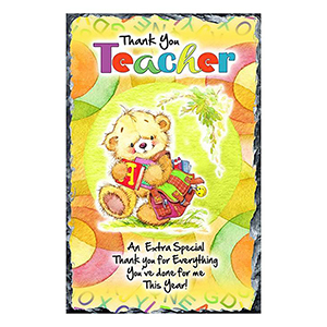 Customised Thank You Teacher Candle Gift - Greatest Teacher with Photo Green