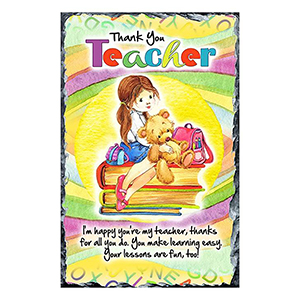 Customised Thank You Teacher Candle Gift - Greatest Teacher with Photo Green