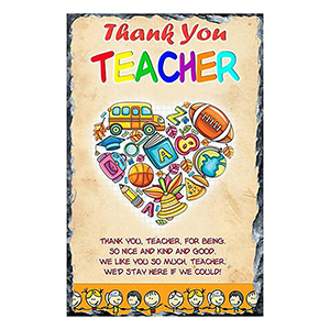 Customised Thank You Teacher Candle Gift - Greatest Teacher with Photo Green
