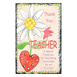 Customised Thank You Teacher Candle Gift - Greatest Teacher with Photo Green