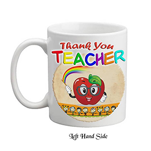 Customised Thank You Teacher Candle Gift - Greatest Teacher with Photo Green